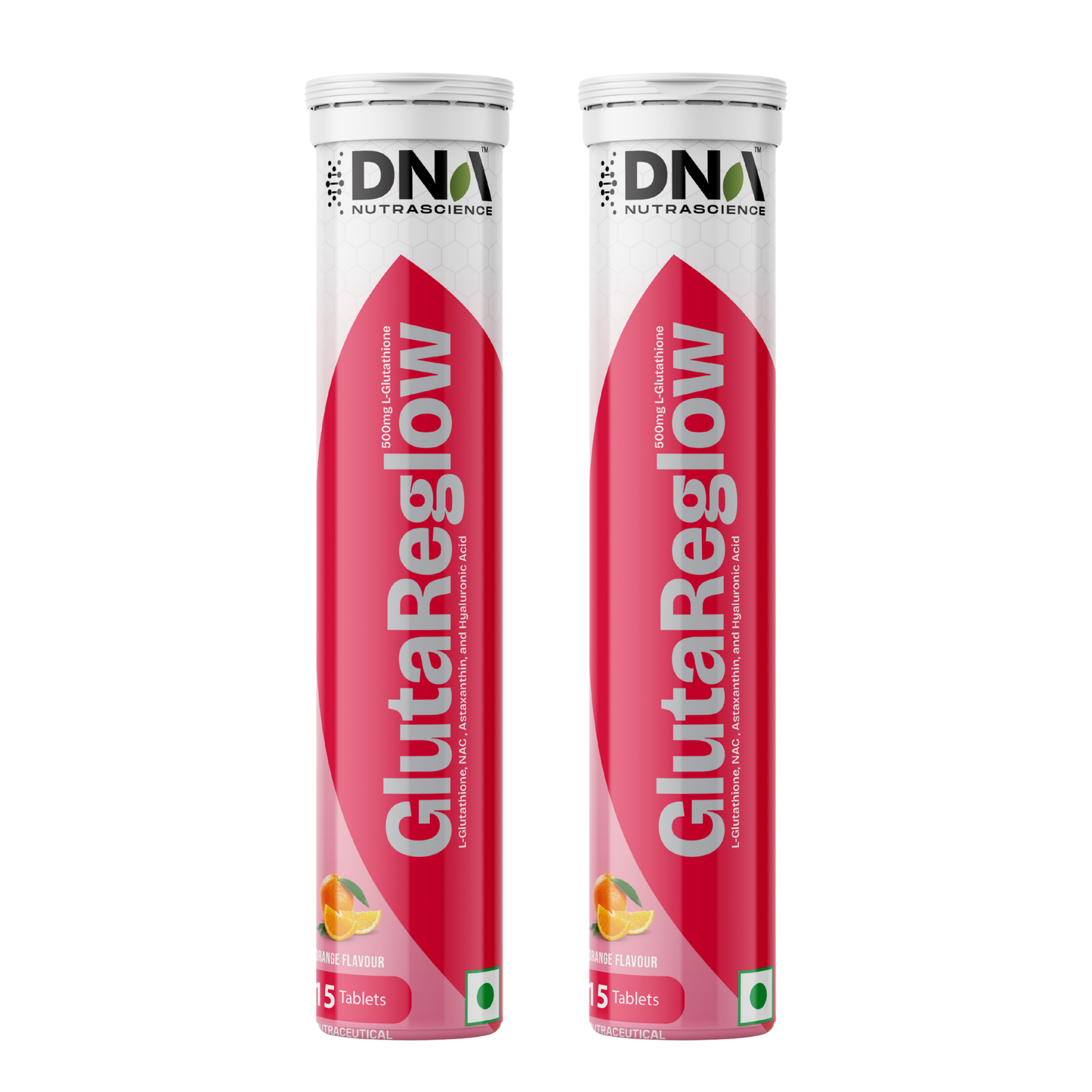 GlutaReglow™ – 500mg Reduced L-Glutathione Effervescent | Skin Brightening & Detox