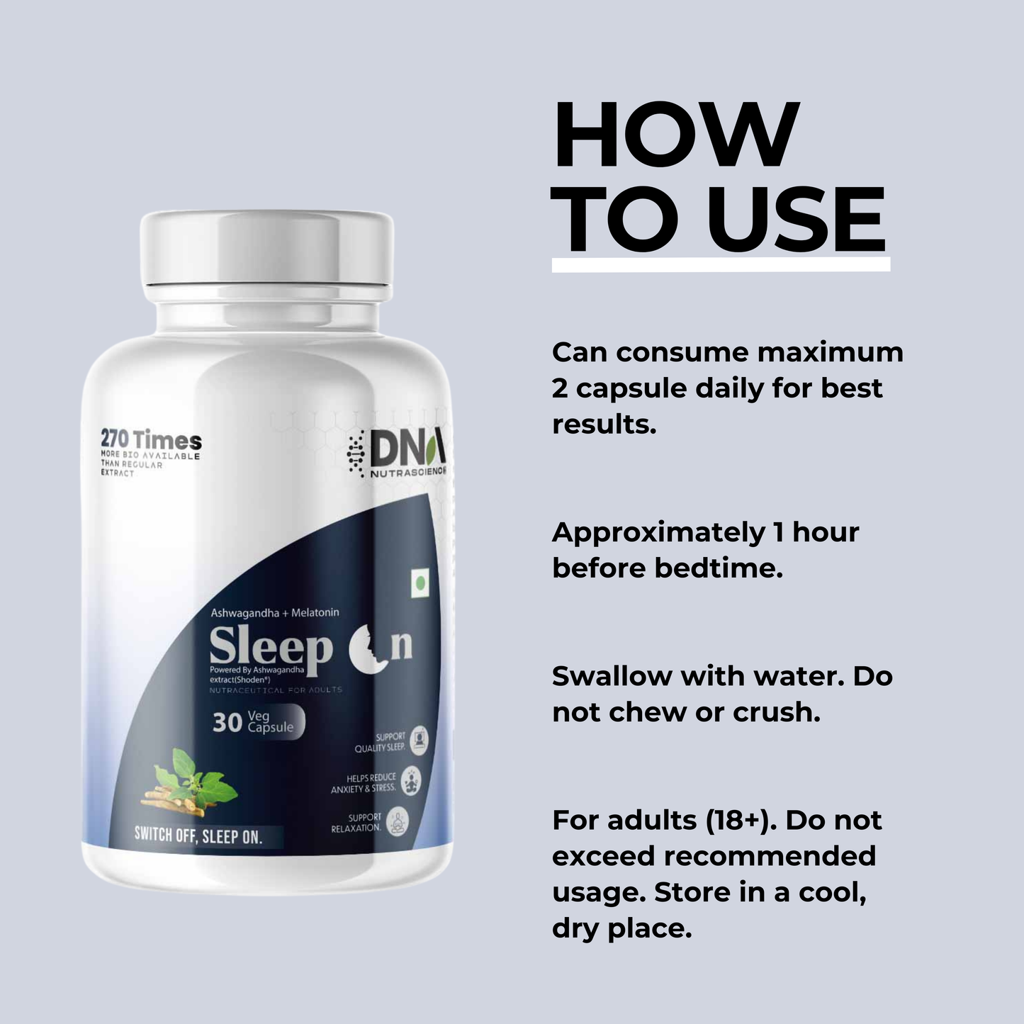 Sleep On – Shoden® Ashwagandha + Melatonin | Deep Sleep & Stress Relief