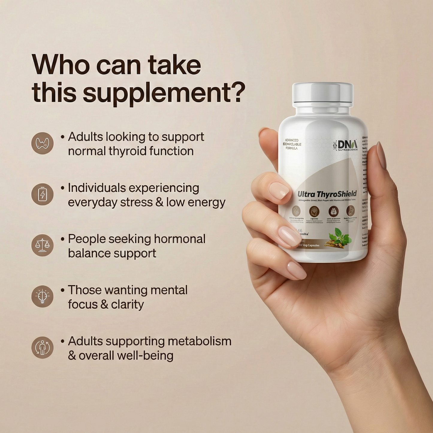 Ultra ThyroShield – KSM-66 Ashwagandha + L-Tyrosine | Thyroid & Metabolism Support