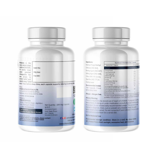 Sleep On – Shoden® Ashwagandha + Melatonin | Deep Sleep & Stress Relief