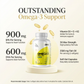 Omega 3 Fish Oil – 3x Max Strength | 1500mg EPA+DHA with Aloe Vera, Vit D3 & K2