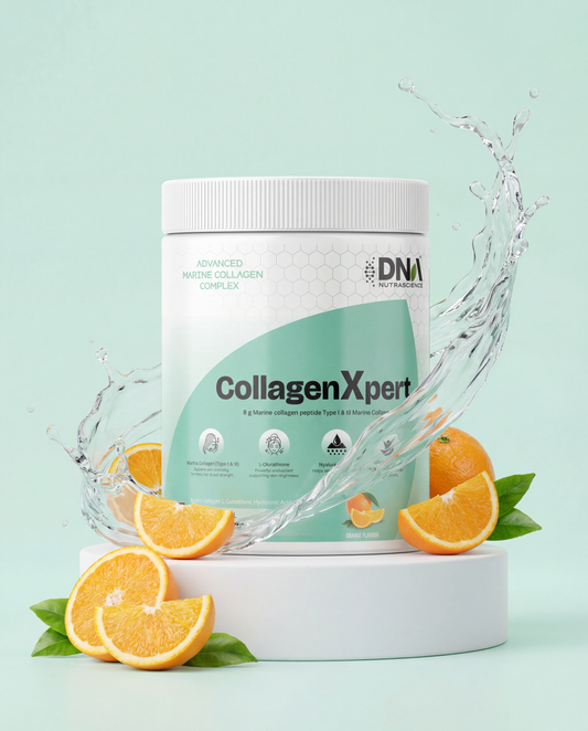 CollagenXpert™ Advanced Marine Complex – 8g Collagen + Glutathione & HA | Orange Flavor