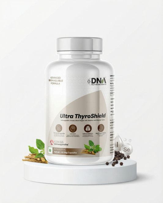 Ultra ThyroShield – KSM-66 Ashwagandha + L-Tyrosine | Thyroid & Metabolism Support